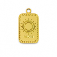 Breloques en acier Inox La Luna 'Power' Doré