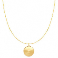 Colliers en acier Polaris avec serti pour cabochon 20mm Doré