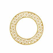 Breloques en acier Inox boh&egrave;mes 31mm Dor&eacute;