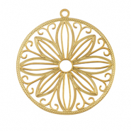 Breloques en acier Inox boh&egrave;mes 30mm Dor&eacute;