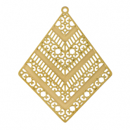 Breloques en acier Inox bohèmes losange Doré