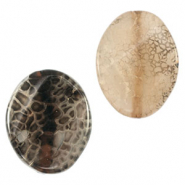 Pierres semi-précieuses ovale Gris topaze