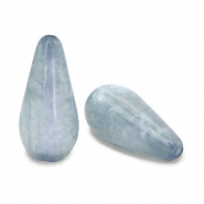 Perles Polaris Elements en forme de goutte Mosso shiny Bleu poudre