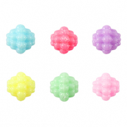 Perles aspect acrylique Multicolore pastel