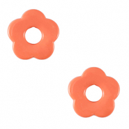 Breloques acryliques fleur Rose terracotta