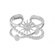 Bagues en acier Inox Argenté