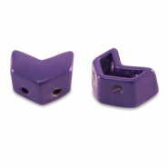 Perles tile fl&egrave;che Violet raisin