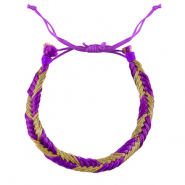 Bracelets tendance Violet-doré