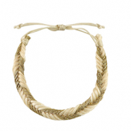 Bracelets tendance Beige-doré