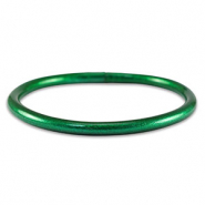 Bracelet jonc type bouddhiste 5mm taille M Vert Eden