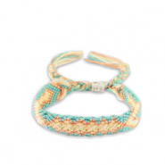 Chaînes de cheville tendance Turquoise menthe-pêche