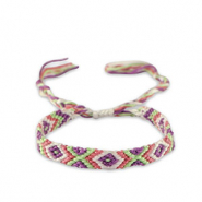 Bracelets tendance Violet victorien-blanc
