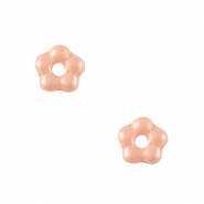 Perles tchèques fleur 5mm Rose pêche