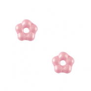 Perles tchèques fleur 5mm Rose sorbet
