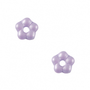 Perles tchèques fleur 5mm Lilas