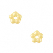 Perles tchèques fleur 5mm Jaune citron