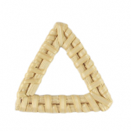 Pendentifs en rotin triangle Beige natural