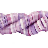 Perles Katsuki Heishi 6mm Multicolore violet-pearl shine coating