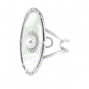 Bagues en acier Inox Argenté