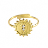 Bagues en acier Inox Dor&eacute;