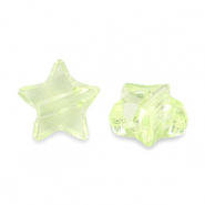 Perles acryliques étoile Transparent vert clair