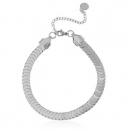 Bracelets en acier Inox Argenté