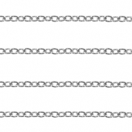 Apprêts en acier Inox chaîne maille jaseron maille forçat Argenté