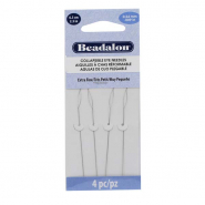 Beadalon collapsible eye needle 6.3cm (Extra Fine) Argent&eacute;