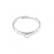 Bagues en acier Inox avec anneau Argenté