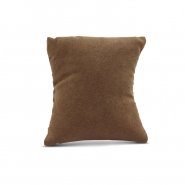 Pr&eacute;sentoir bijoux coussin velours doux Marron fonc&eacute;