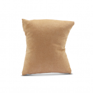 Pr&eacute;sentoir bijoux coussin velours doux Marron camel