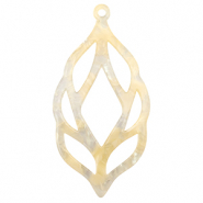 Pendentifs en résine Beige sable transparent