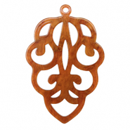 Pendentifs en résine Marron topaze