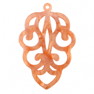 Pendentifs en résine Rouge corail