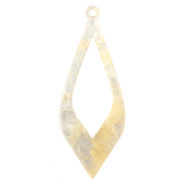 Pendentifs en résine Beige sable transparent