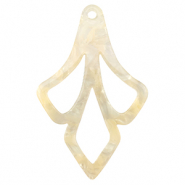 Pendentifs en résine Beige sable transparent