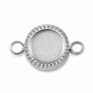 Pierre de Naissance breloque avec serti pour flatback SS16 en acier Inox Argent&eacute;