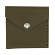 Porte monnaie petit Vert olive fonc&eacute;