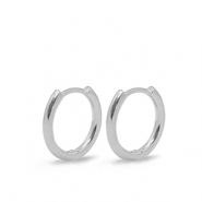 Appr&ecirc;ts en m&eacute;tal DQ boucles d'oreilles cr&eacute;oles 16mm Argent&eacute; (sans nickel