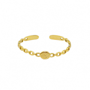 Bagues en acier Inox Dor&eacute;