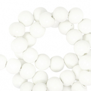 Perles en polym&egrave;re 6mm Blanc