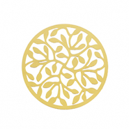 Breloques en acier Inox bohèmes 33mm Doré