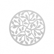 Breloques en acier Inox bohèmes 33mm Argenté