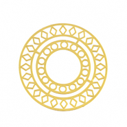 Breloques en acier Inox bohèmes 30mm Doré