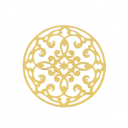 Breloques en acier Inox bohèmes 28mm Doré