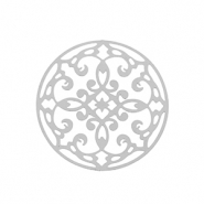 Breloques en acier Inox bohèmes 28mm Argenté