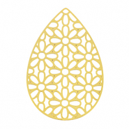 Breloques en acier Inox bohèmes goutte Doré