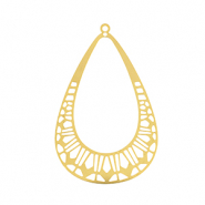 Breloques en acier Inox bohèmes goutte Doré