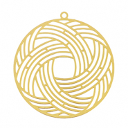 Breloques en acier Inox bohèmes 45mm Doré