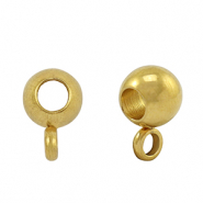 Perles en acier Inox avec anneau 6mm Dor&eacute;